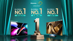 HISENSE TOPS GLOBAL RANKINGS IN Q1 2025 FOR MINILED TVS, 100-INCH AND OVER DISPLAYS, AND LASER TVS