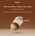 Thyseed Newborn Baby Bottle with Bottom Vent Design: Clinically Proven to Reduce Colic and Spit-up by 30%