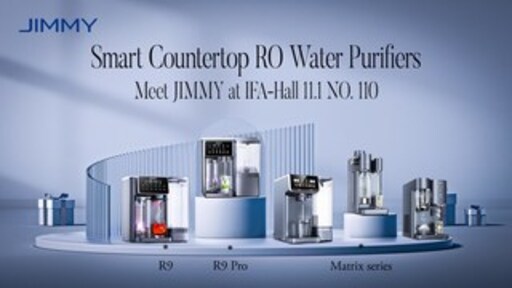 Beyond Purification: JIMMY Debuts R9 & Matrix Series Countertop RO Water Purifiers at IFA 2025