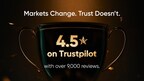 Vantage Celebrates 4.5-Star Rating on Trustpilot, Strengthening Client Confidence