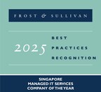 NCS Receives Frost & Sullivan's 2025 Singapore Company of the Year Recognition in the Managed IT Services Industry