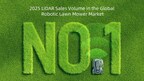 RoboSense Ranked No.1 in Global 3D LiDAR Sales Volume for Robotic Lawn Mowers